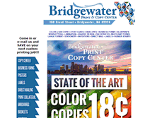 Tablet Screenshot of bridgewaterprint.com